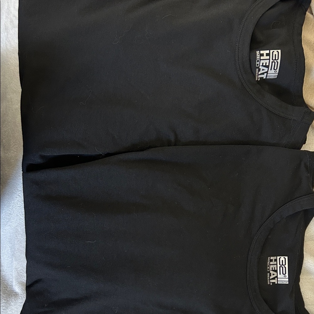 32 Degrees Black Undergarment Tops